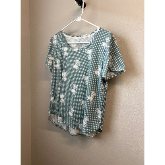 Snoopy Peanuts Charlie Brown Jogger Pant Sleepwear Lounge Set Soft Green Medium - Picture 2 of 11